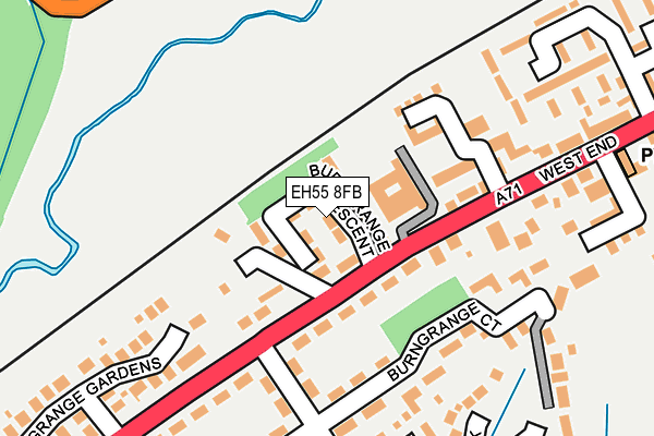 EH55 8FB map - OS OpenMap – Local (Ordnance Survey)