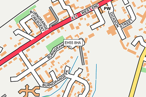 EH55 8HA map - OS OpenMap – Local (Ordnance Survey)