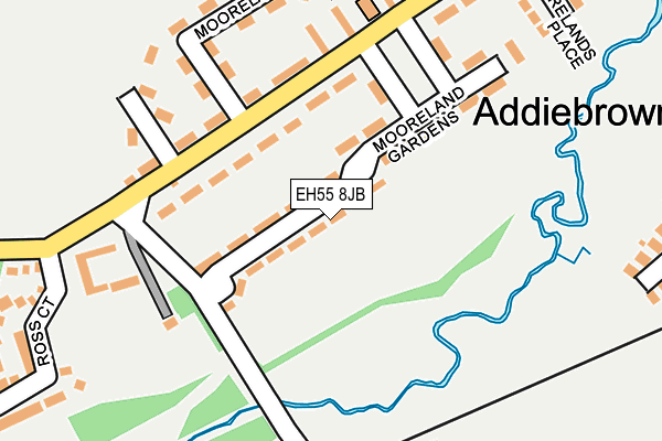 EH55 8JB map - OS OpenMap – Local (Ordnance Survey)