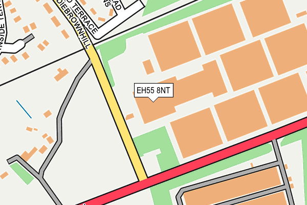 EH55 8NT map - OS OpenMap – Local (Ordnance Survey)