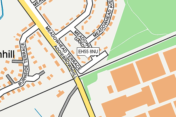 EH55 8NU map - OS OpenMap – Local (Ordnance Survey)