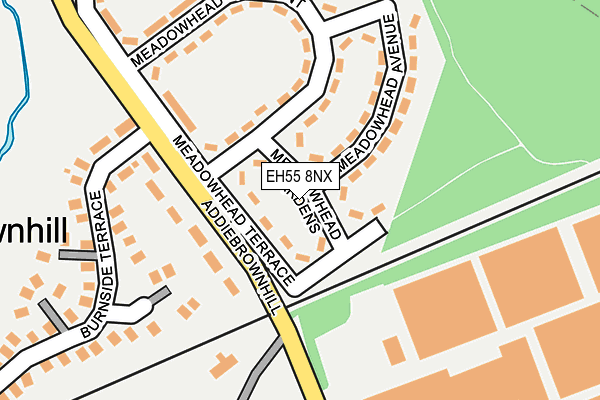 EH55 8NX map - OS OpenMap – Local (Ordnance Survey)