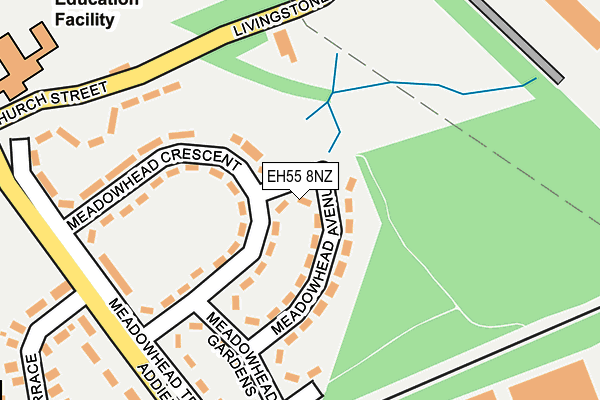 EH55 8NZ map - OS OpenMap – Local (Ordnance Survey)