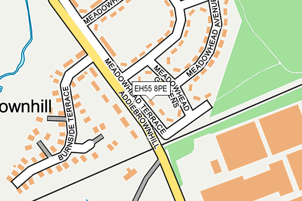 EH55 8PE map - OS OpenMap – Local (Ordnance Survey)