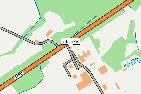 EH55 8PW map - OS OpenMap – Local (Ordnance Survey)