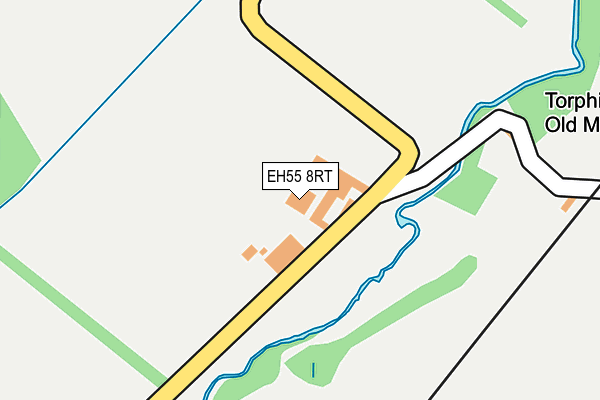 EH55 8RT map - OS OpenMap – Local (Ordnance Survey)