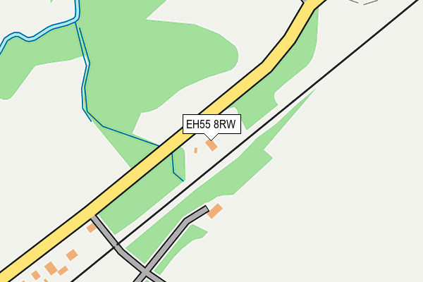 EH55 8RW map - OS OpenMap – Local (Ordnance Survey)