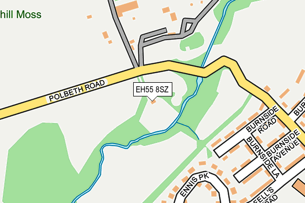EH55 8SZ map - OS OpenMap – Local (Ordnance Survey)