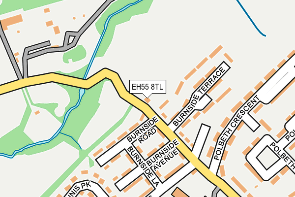 EH55 8TL map - OS OpenMap – Local (Ordnance Survey)