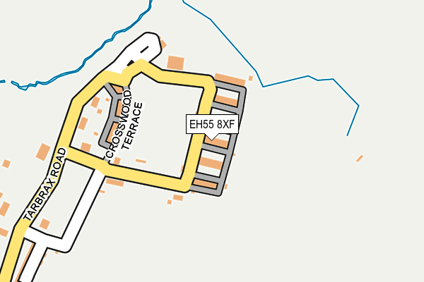 EH55 8XF map - OS OpenMap – Local (Ordnance Survey)