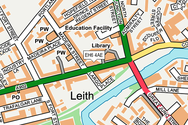 EH6 4AE map - OS OpenMap – Local (Ordnance Survey)