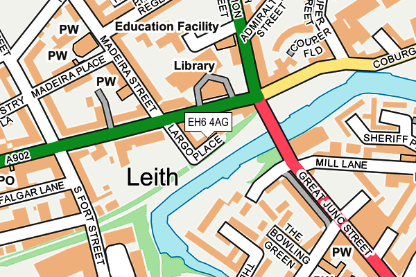 EH6 4AG map - OS OpenMap – Local (Ordnance Survey)