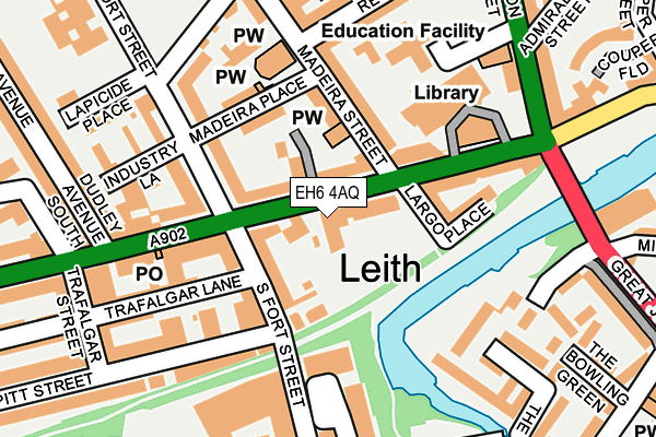 EH6 4AQ map - OS OpenMap – Local (Ordnance Survey)