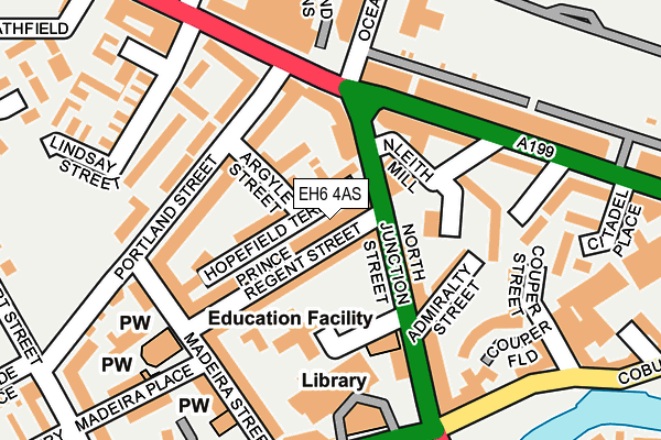 EH6 4AS map - OS OpenMap – Local (Ordnance Survey)