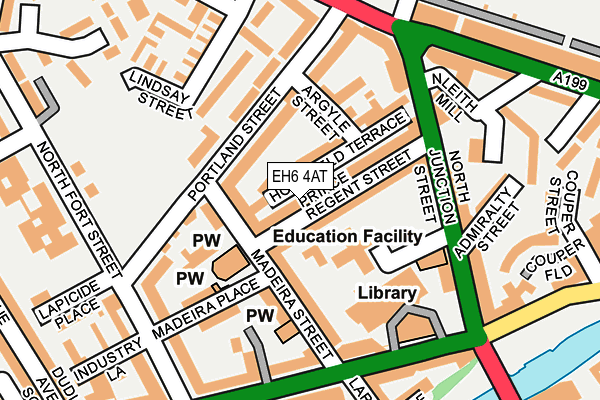 EH6 4AT map - OS OpenMap – Local (Ordnance Survey)
