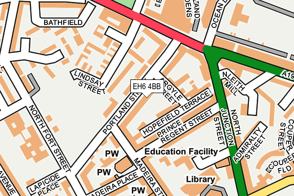 EH6 4BB map - OS OpenMap – Local (Ordnance Survey)