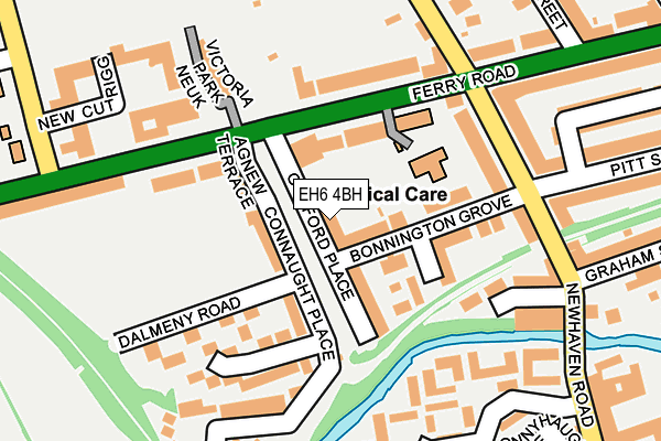 EH6 4BH map - OS OpenMap – Local (Ordnance Survey)