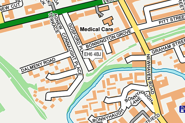 EH6 4BJ map - OS OpenMap – Local (Ordnance Survey)