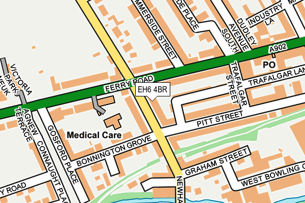 EH6 4BR map - OS OpenMap – Local (Ordnance Survey)