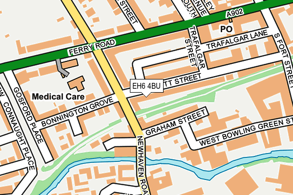 EH6 4BU map - OS OpenMap – Local (Ordnance Survey)