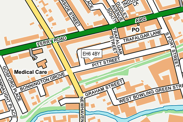 EH6 4BY map - OS OpenMap – Local (Ordnance Survey)