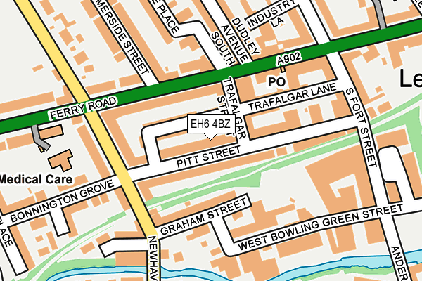EH6 4BZ map - OS OpenMap – Local (Ordnance Survey)