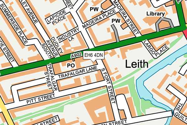 EH6 4DN map - OS OpenMap – Local (Ordnance Survey)