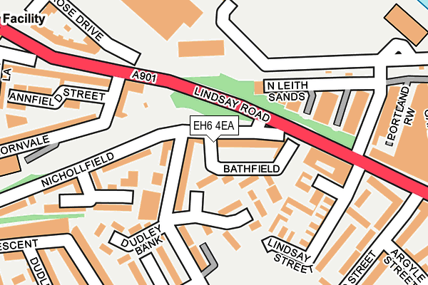 EH6 4EA map - OS OpenMap – Local (Ordnance Survey)