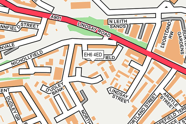 EH6 4ED map - OS OpenMap – Local (Ordnance Survey)