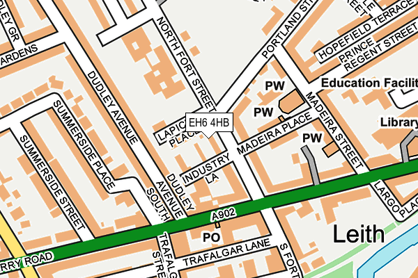 EH6 4HB map - OS OpenMap – Local (Ordnance Survey)