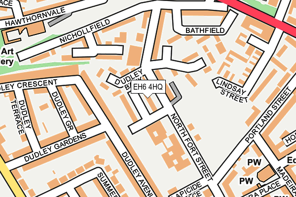 EH6 4HQ map - OS OpenMap – Local (Ordnance Survey)