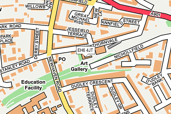 EH6 4JT map - OS OpenMap – Local (Ordnance Survey)