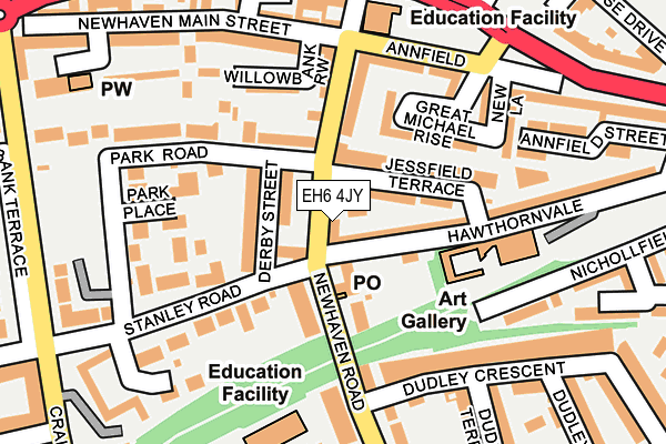 EH6 4JY map - OS OpenMap – Local (Ordnance Survey)
