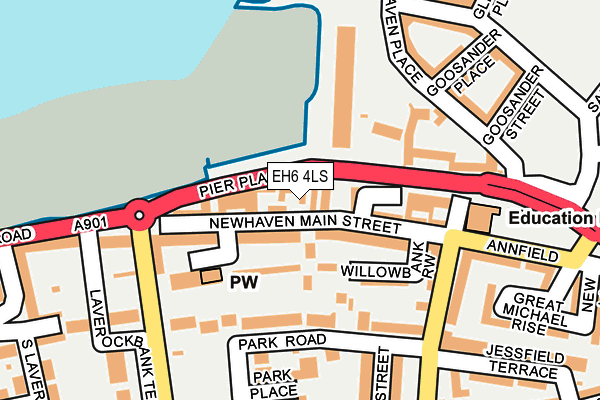 EH6 4LS map - OS OpenMap – Local (Ordnance Survey)