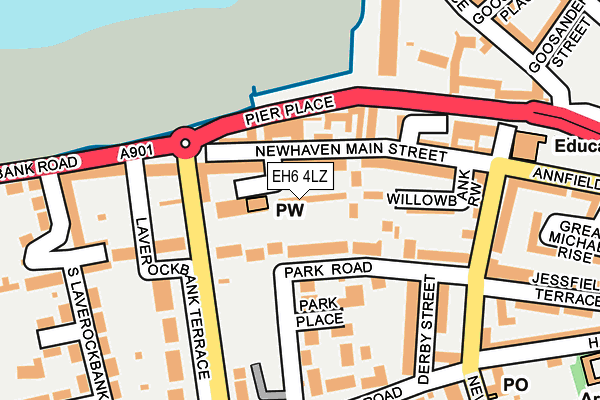 EH6 4LZ map - OS OpenMap – Local (Ordnance Survey)