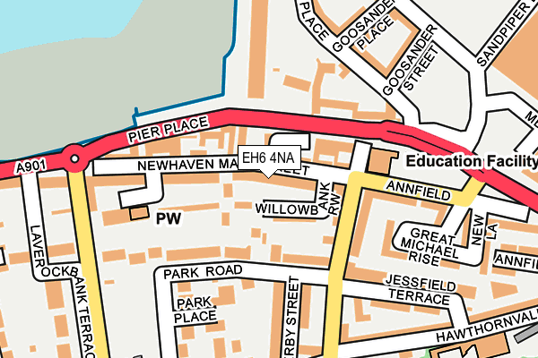 EH6 4NA map - OS OpenMap – Local (Ordnance Survey)