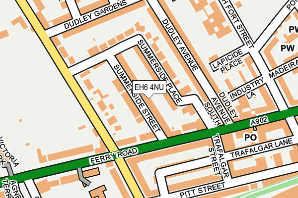 EH6 4NU map - OS OpenMap – Local (Ordnance Survey)