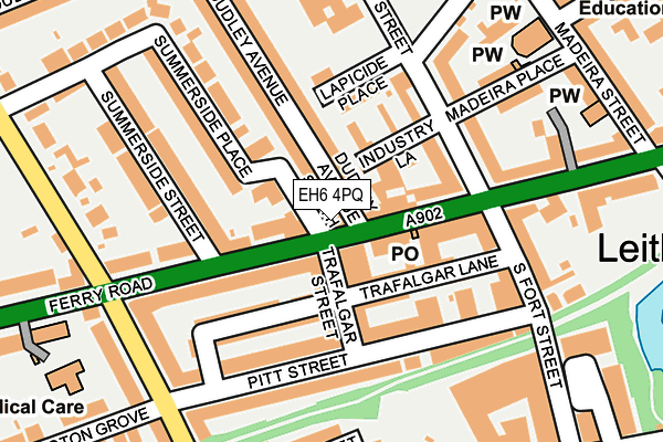 EH6 4PQ map - OS OpenMap – Local (Ordnance Survey)