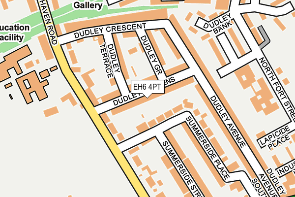 EH6 4PT map - OS OpenMap – Local (Ordnance Survey)