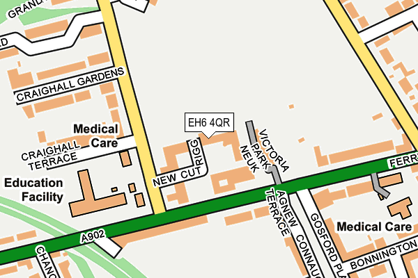 EH6 4QR map - OS OpenMap – Local (Ordnance Survey)