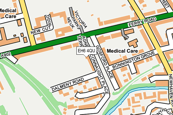 EH6 4QU map - OS OpenMap – Local (Ordnance Survey)