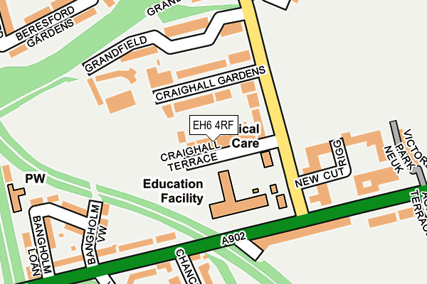 EH6 4RF map - OS OpenMap – Local (Ordnance Survey)