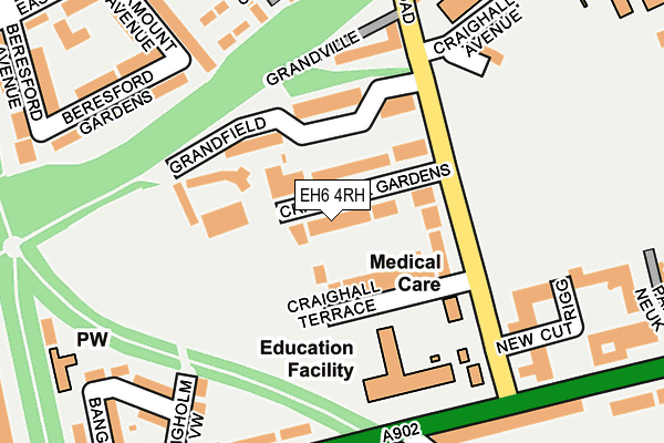 EH6 4RH map - OS OpenMap – Local (Ordnance Survey)