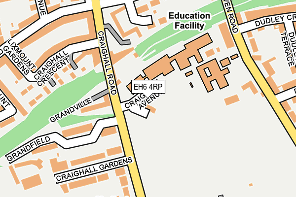 EH6 4RP map - OS OpenMap – Local (Ordnance Survey)