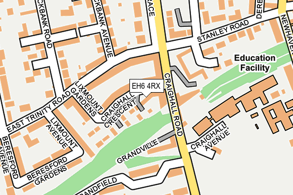 EH6 4RX map - OS OpenMap – Local (Ordnance Survey)