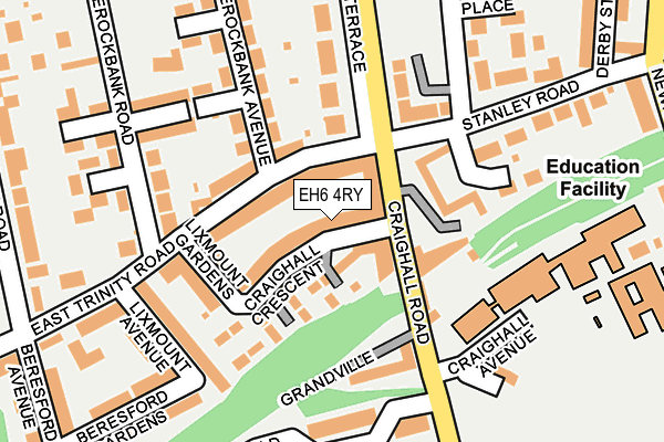 EH6 4RY map - OS OpenMap – Local (Ordnance Survey)