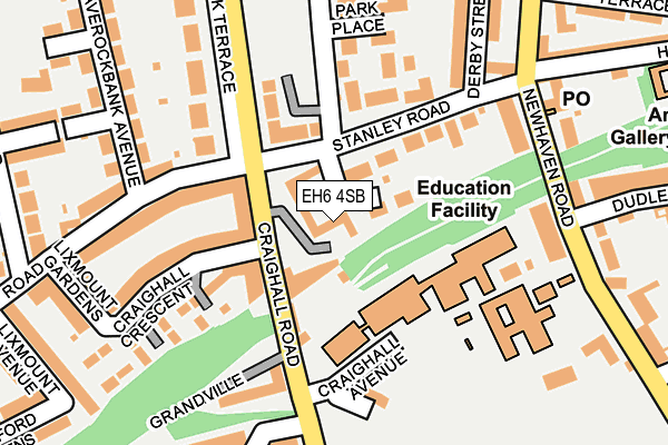 EH6 4SB map - OS OpenMap – Local (Ordnance Survey)