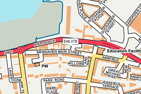 EH6 4TB map - OS OpenMap – Local (Ordnance Survey)