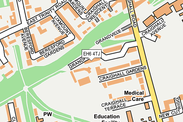 EH6 4TJ map - OS OpenMap – Local (Ordnance Survey)