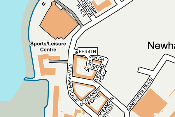 EH6 4TN map - OS OpenMap – Local (Ordnance Survey)